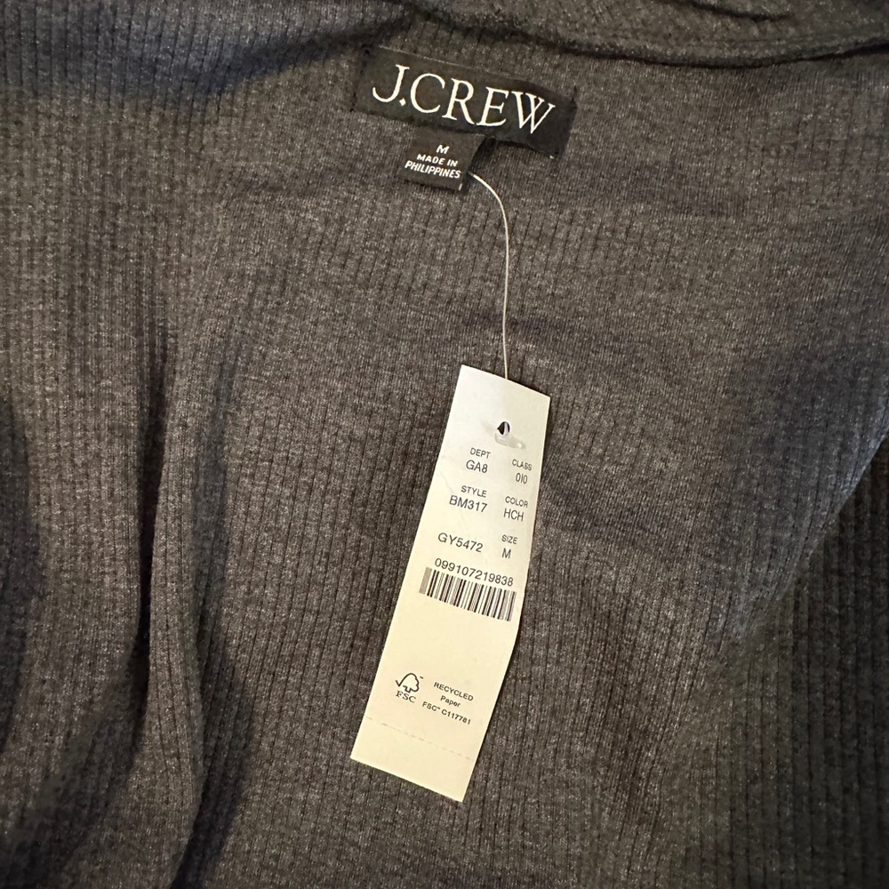 Vintage rib ruffle mockneck T shirt - Picture 8 of 10